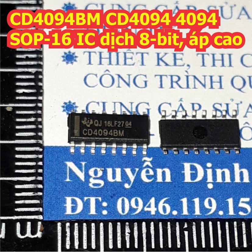 10 con IC CD4094BM CD4094 4094 SOP-16 IC dịch 8-bit, áp cao kde1280