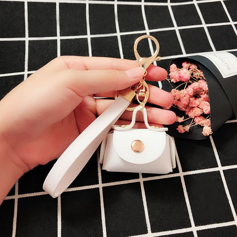 Móc Chìa Khóa Bằng Da PU Sáng Tạo Phong Cách Hàn Quốc Tiện Dụng