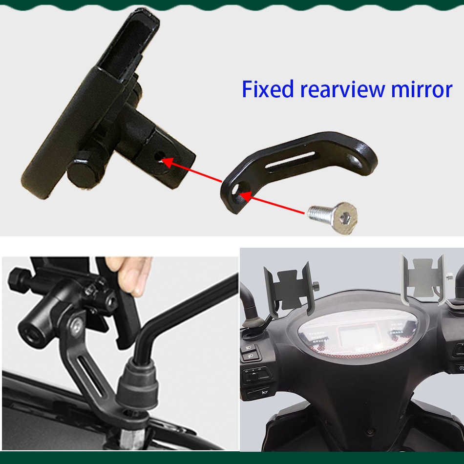 Giá Đỡ Điện Thoại Di Động Bằng Hợp Kim Nhôm Hai Loại bdj 2021 Cho Xe Máy yamaha nvx aerox 155 aerox155 nvx155