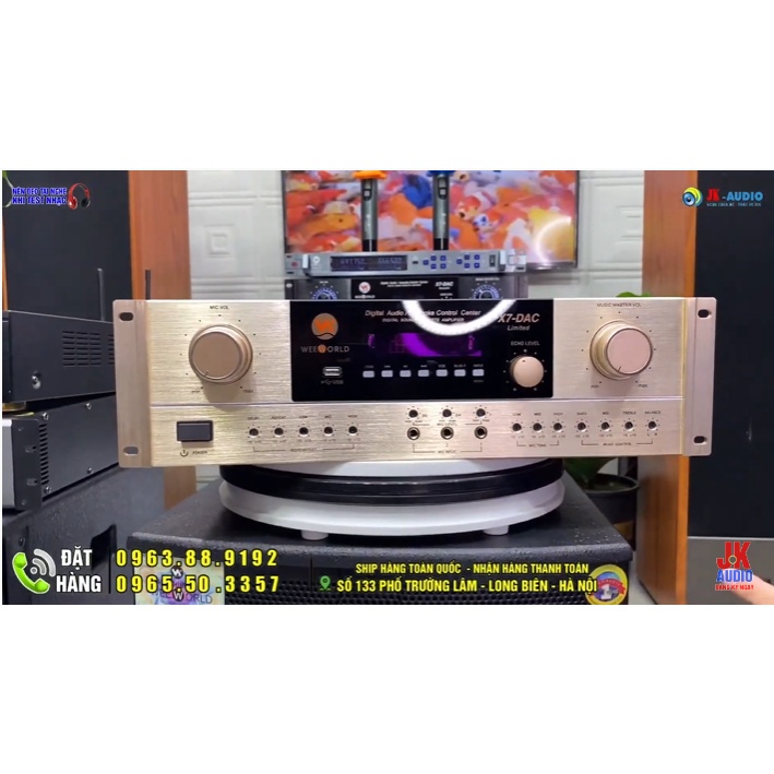 Đẩy liền vang Weeworld X7 DAC Gold Limited