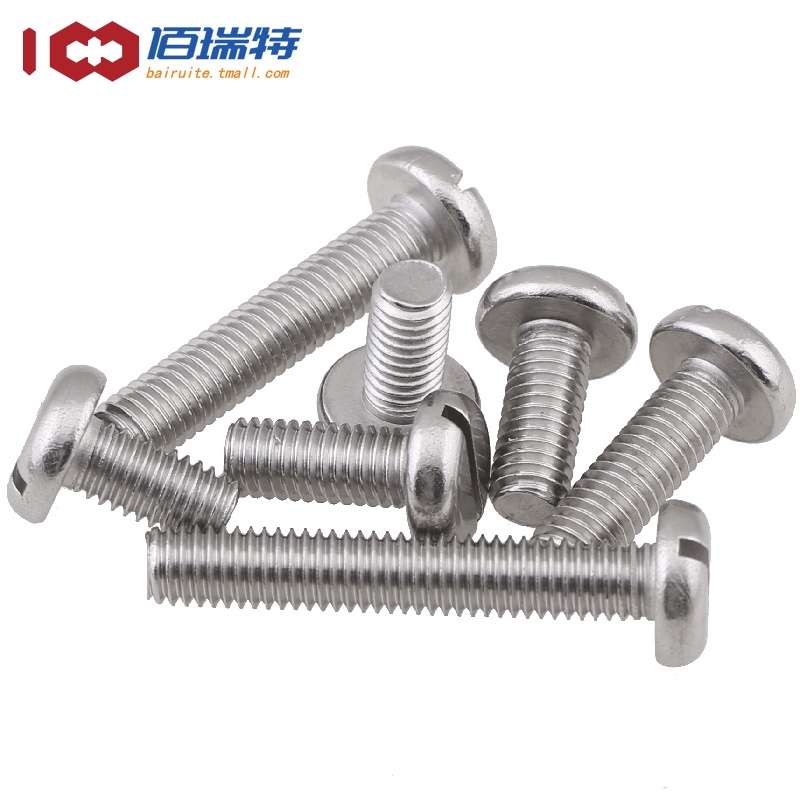 Bu lông đầu xẻ rãnh bằng Inox m3 m4 m5