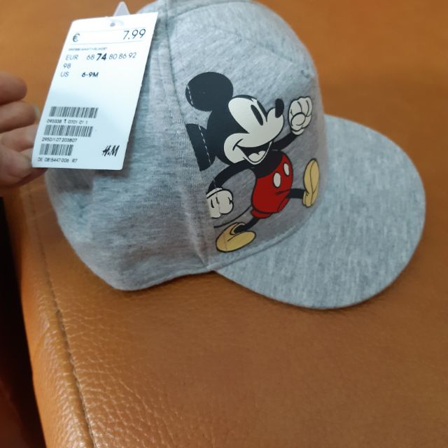 SNAPBACK cho các bé nhí đây ak!!! Mũ Mickey H&M. Chất cotton thấm mồ hôi. Kiểu dáng sành điệu, Mickey bé nào cũng mê