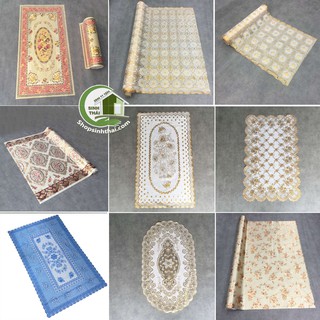 Tấm khăn trải bàn bằng nhựa họa tiết nổi không thấm nước