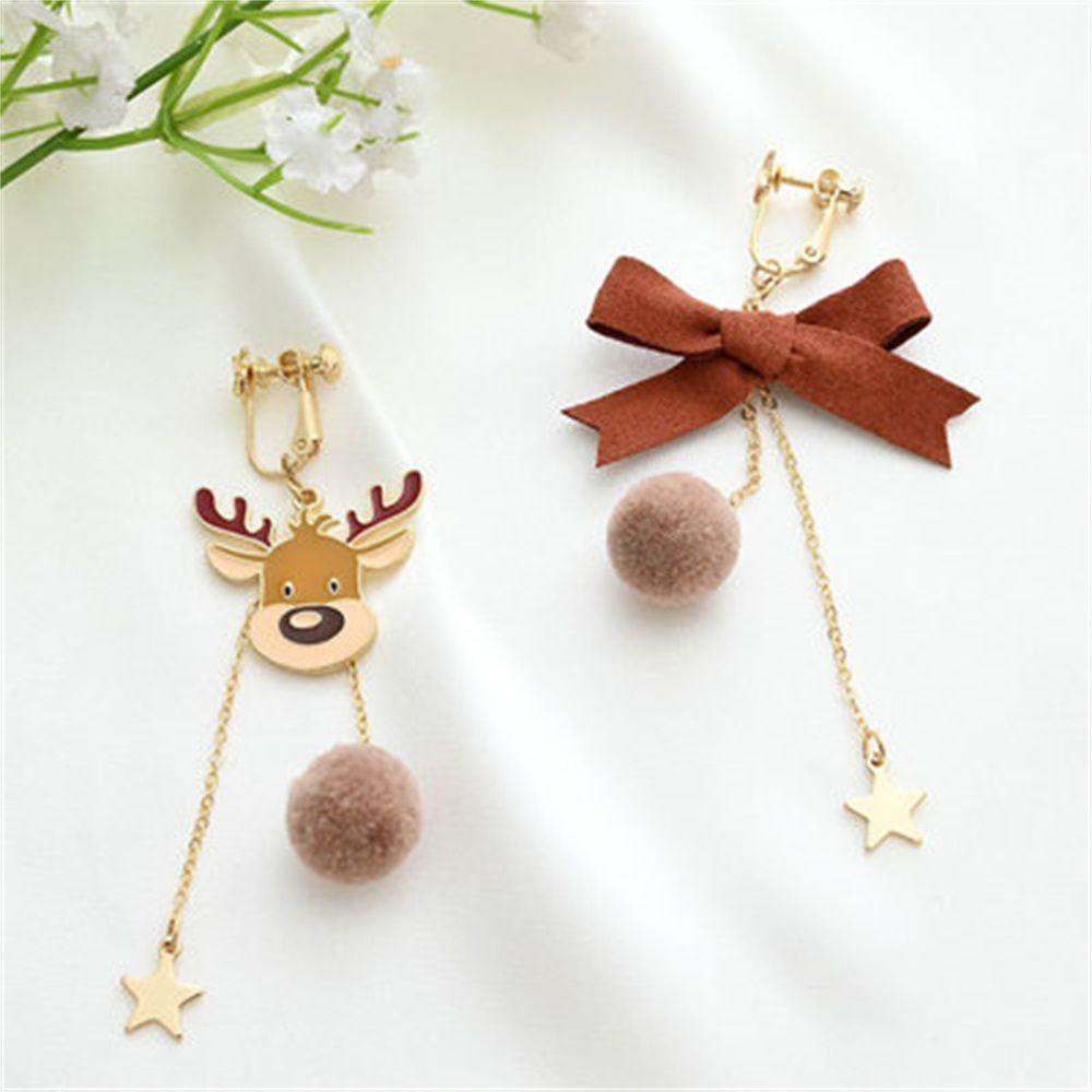 PINEVN Bông Tai Thời Trang Hình Tuần Lộc Giáng Sinh