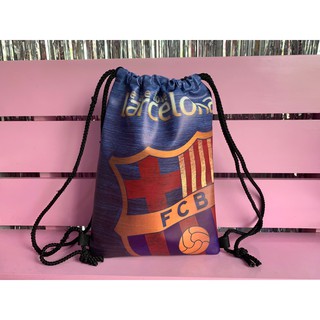 Balo dây rút bóng đá đội barcelona 37x32 cm