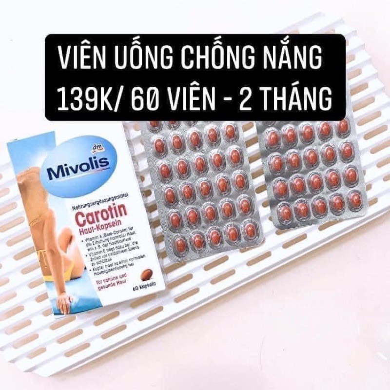 Viên chống nắng Carotin Đức