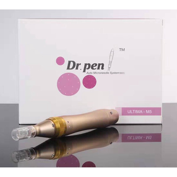 Máy Lăn Kim Dr Pen M5 Vàng Tích Điện Máy Phi Kim Cấy Tảo Cấy Phấn Trắng Da Vi Tảo Xoắn Nano Da Đầu Tóc Mặt Spa