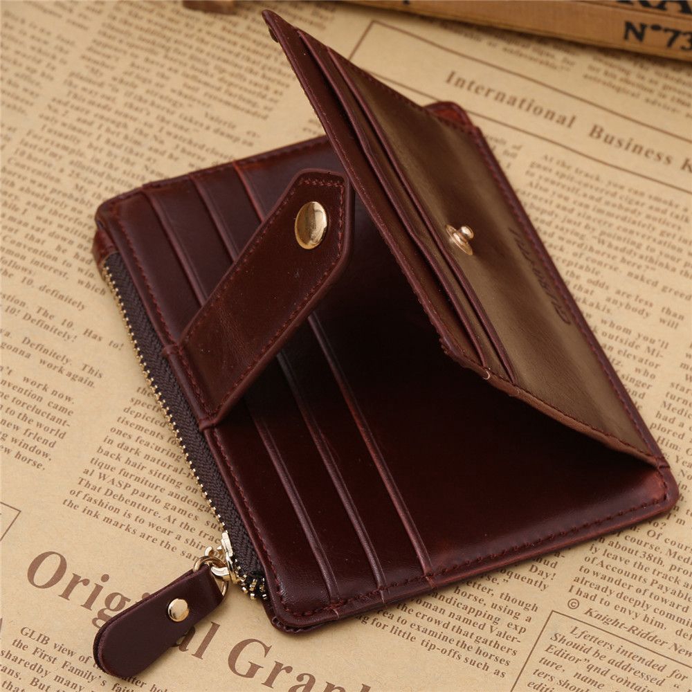 ANEMONE Slim Credit Card Holder Purse Bag Pouch PU Leather Lady's Wallet