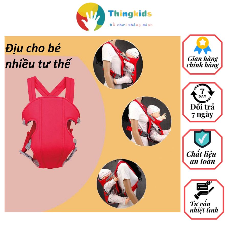 Địu 4 tư thế cho bé hàng Việt Nam - Thingkids