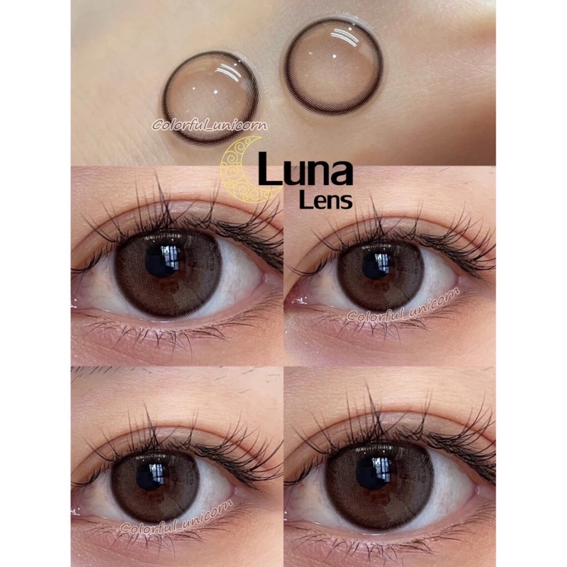 KÍNH ÁP TRÒNG NÂU NHẸ NHÀNG HAZEL BEAN SIÊU ÊM SIÊU MỀM NỘI ĐỊA TRUNG QUỐC - CÓ ĐỘ CẬN
