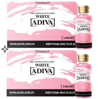 (CHÍNH HÃNG) 01 hộp WHITE ADIVA (8 lọ/hộp)