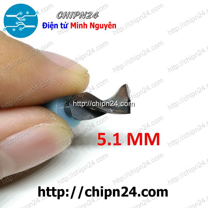 [1 CÂY] Mũi khoan mạch in CNC 5.1mm