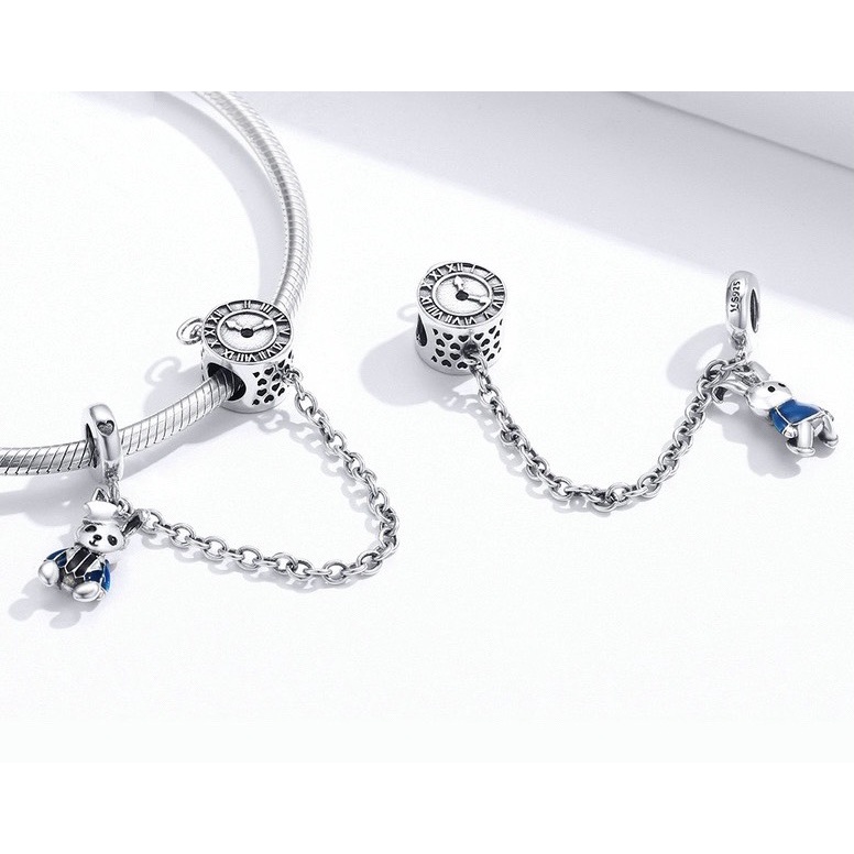 Charm bạc H.A.S hình chú thỏ ma thuật - Hạt charm bạc thời trang