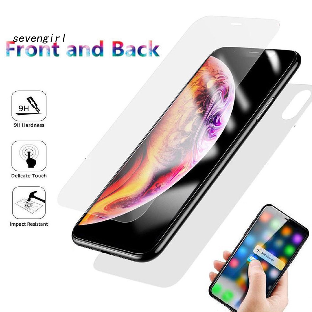 Kính cường lực bảo vệ mặt trước/sau cho iPhone 7 8 Plus X XR XS Max | BigBuy360 - bigbuy360.vn