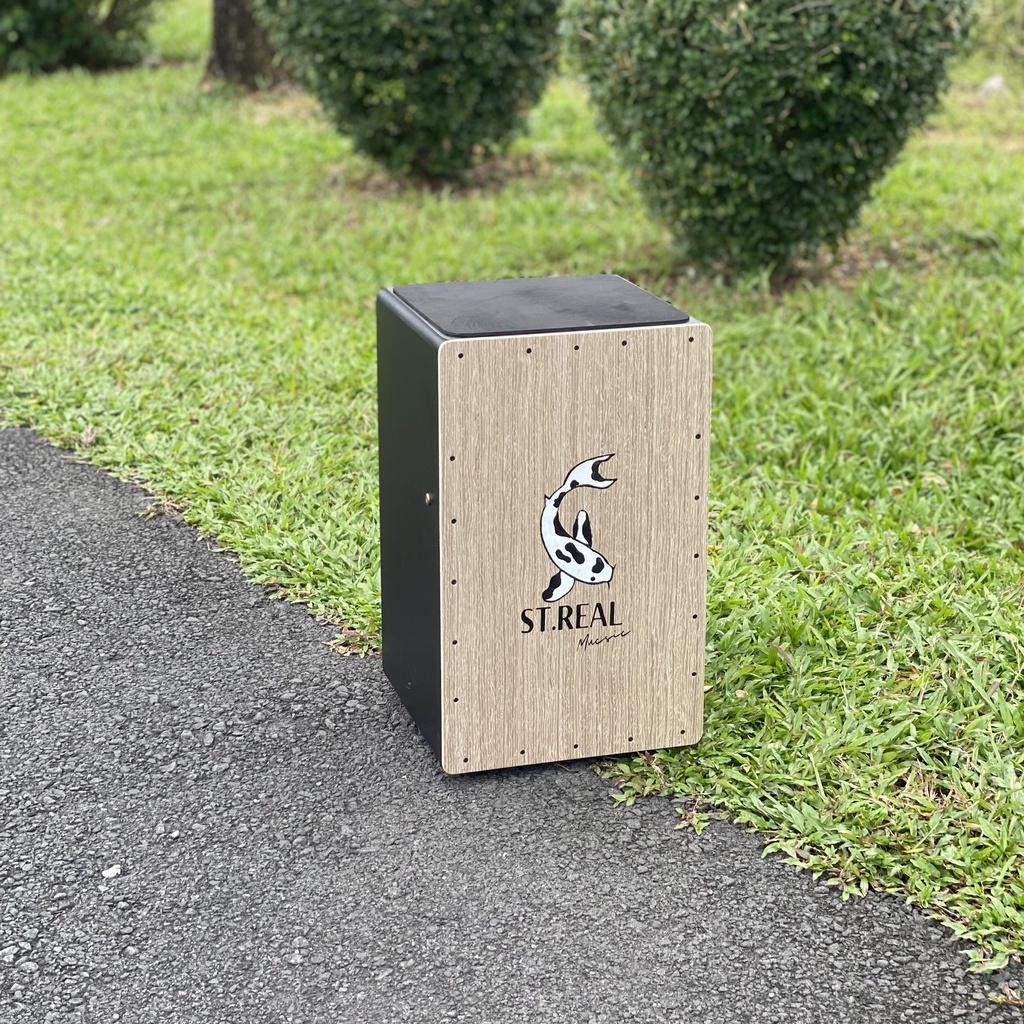 Trống Cajon KOI-SHIRO Chính Hãng ST.Real Guitar Sài Thành vân gỗ thật bảo hành 3 năm