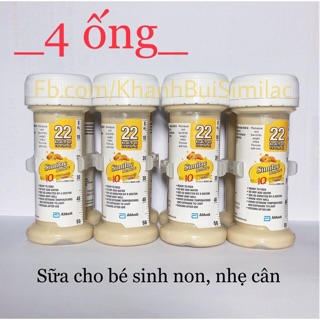 [4 ống] Sữa Nước Similac Neosure 59ml 22 Kcal/Fl Oz Cho Trẻ Sinh Non, Nhẹ Cân
