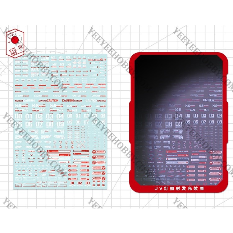 PHỤ KIỆN MÔ HÌNH HOBBY MIO - DECAL NƯỚC CHUYÊN DỤNG CHO MÔ HÌNH VOL10