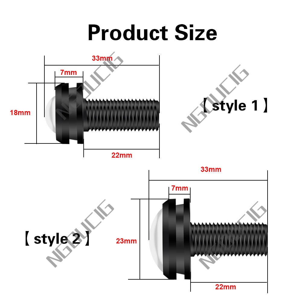 Đèn Led Mắt Đại Bàng HD Cảm Biến Sương Mù Chống Nước 18mm 23mm 12v Cho Xe Máy