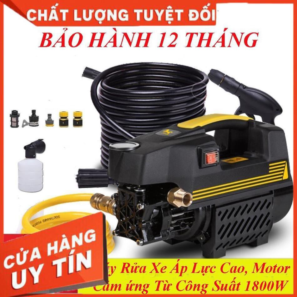 Máy bơm xịt rửa xe áp lực cao tự hút nước