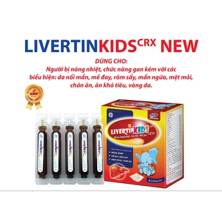 Siro Mát Gan Livertinkids - Thanh Nhiệt Mát Gan Giải Độc - Nóng Trong - Mẩn Ngứa Nổi Mề Đay - Nhiệt Miệng - Hộp 20 Ống