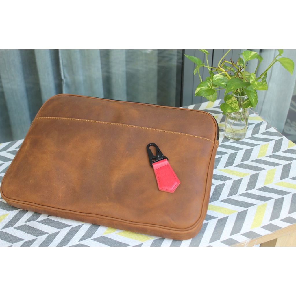Túi da bò - túi chống sốc laptop - Da bò thật Buffalo Leather BF 111 - Thời Trang Nam