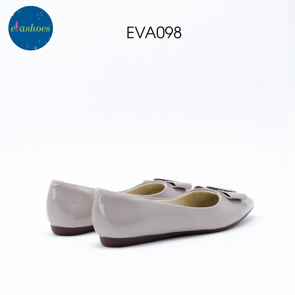 [Mã BMLTA50 giảm 10% đơn 99K] Giày Búp Bê Mũi Nhọn Phối Nơ Da Bóng Evashoes – EVA098