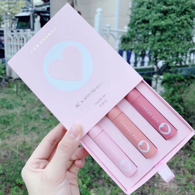 Set 3 son bóng HERORANGE mềm mịn không thấm nước | BigBuy360 - bigbuy360.vn