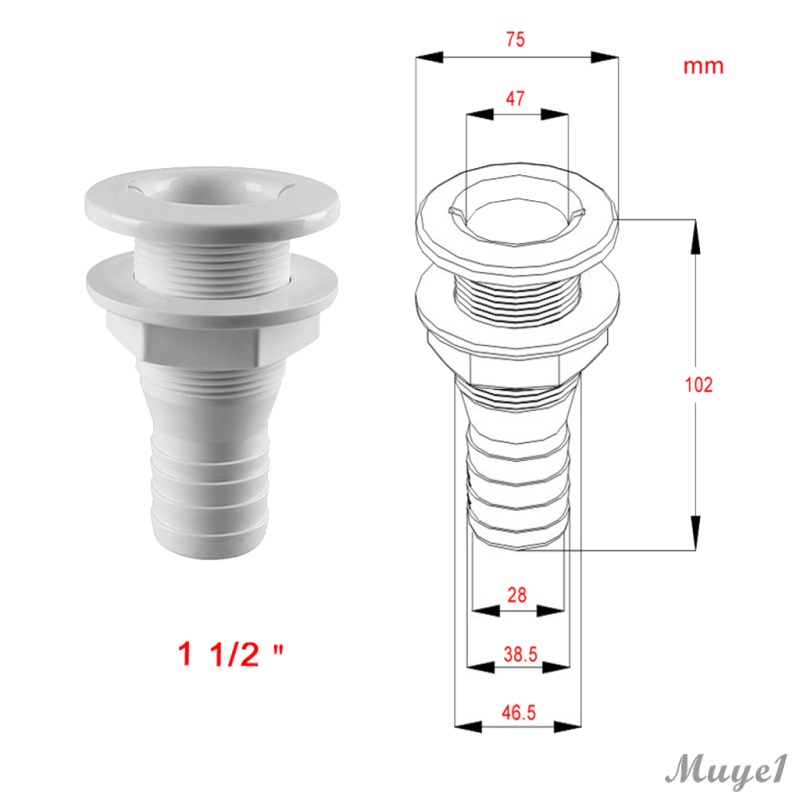 Ống Bơm Thru-Hull Bằng Nhựa Cho Tàu Thuyền | BigBuy360 - bigbuy360.vn