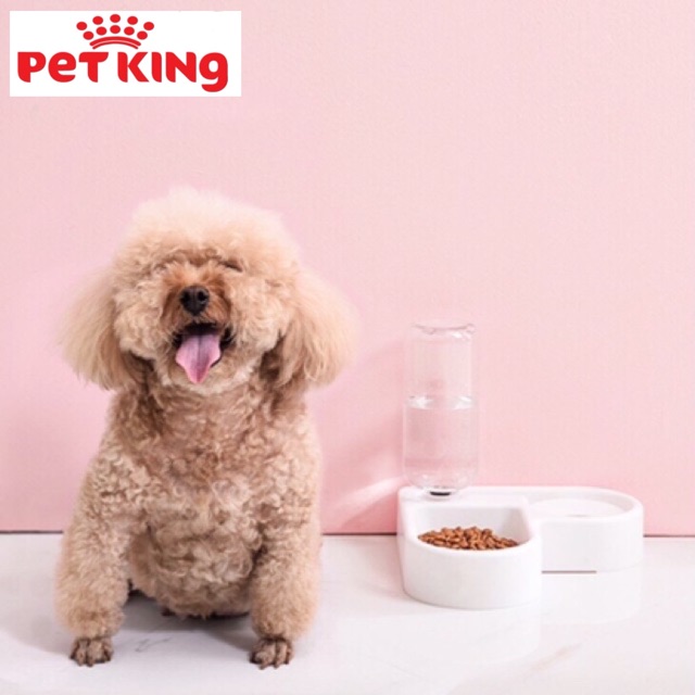 [HÀNG ĐẸP ]Bát Ăn Kết Hợp Uống Nước Tự Động Cho Chó Mèo