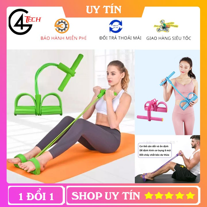 Dây tập cơ bụng cao su thông minh, tập gym tập cơ bụng điều chỉnh lực kéo