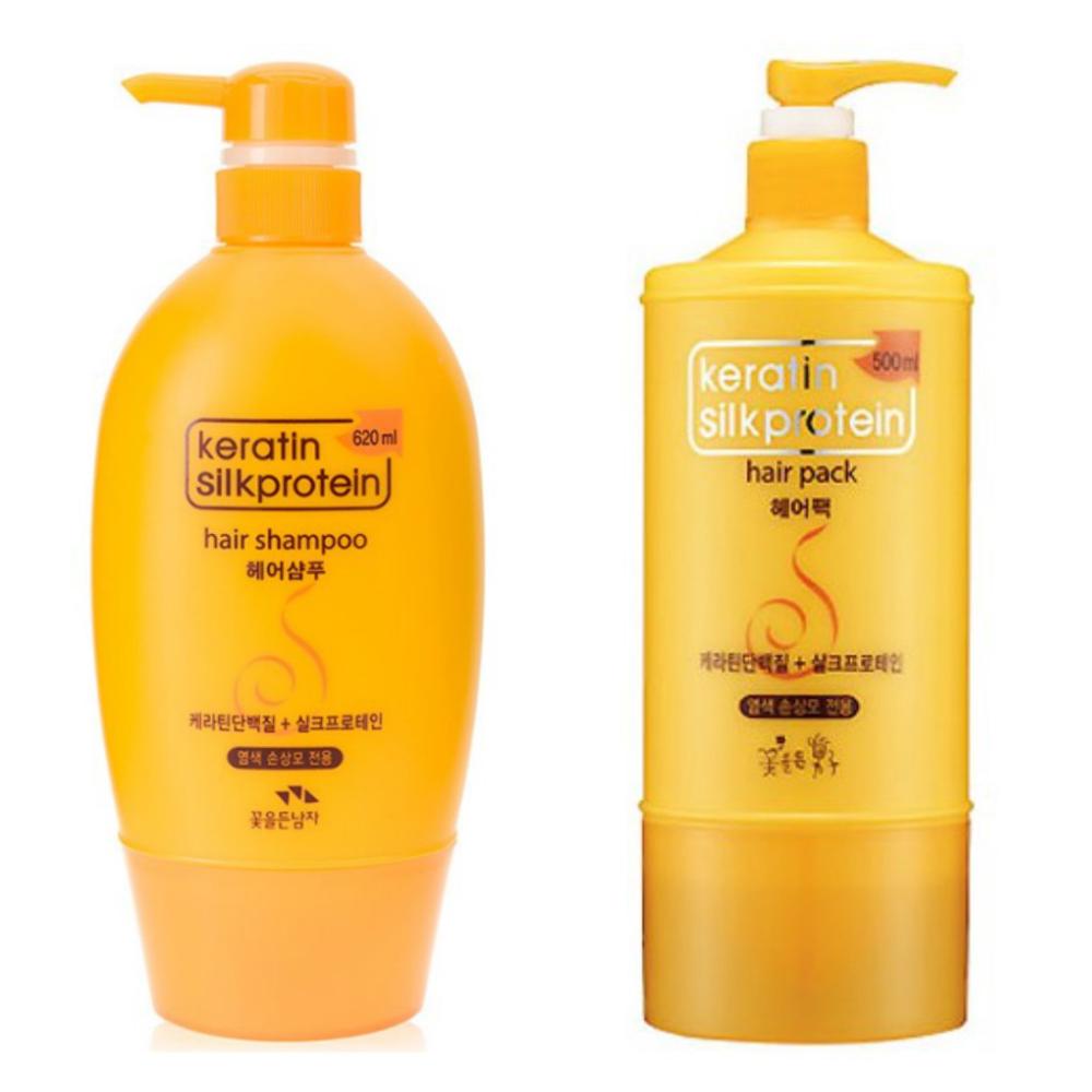 Dầu gội-Dầu xả Keratin Silk Protein Tơ Tằm Hàn Quốc
