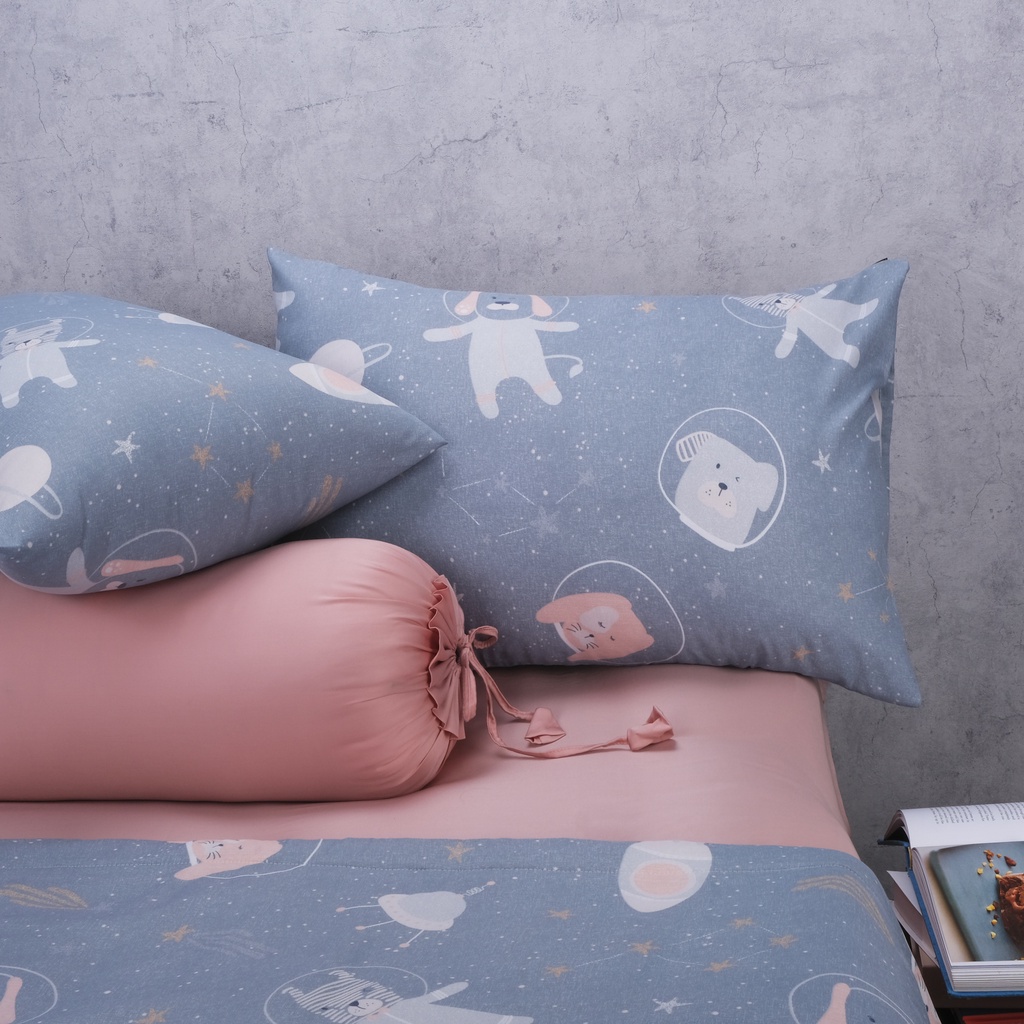 Bộ Chăn Ga Gối 5 Món Gòn Bedding Lụa Tencel Hoạ tiết Kích Thước 1m6x2m - 1m8x2m