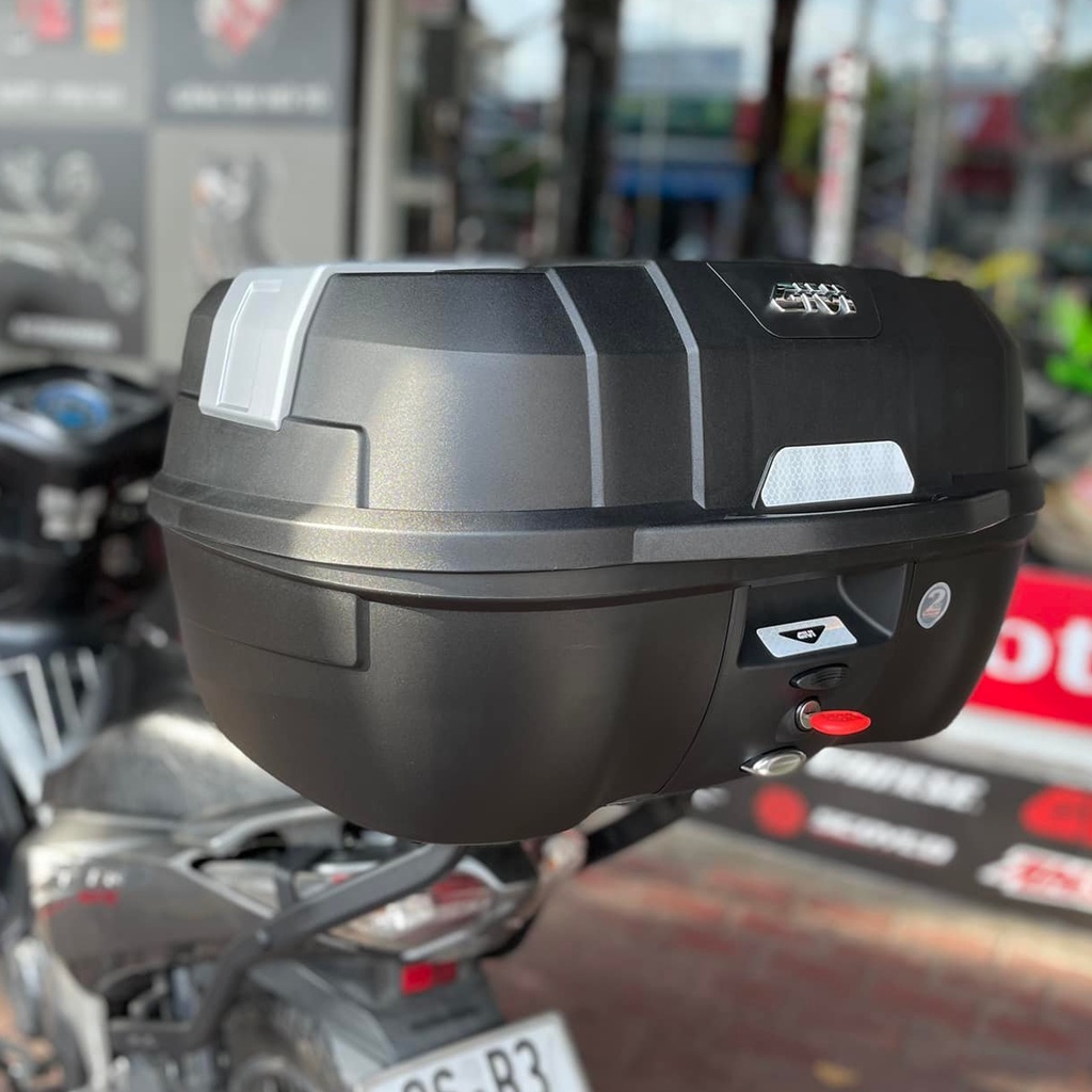 Thùng sau Givi B45NM hệ thống khóa Monolock cao cấp dung tích 45 lít kèm đế gắn thùng Givi MP70N chính hãng
