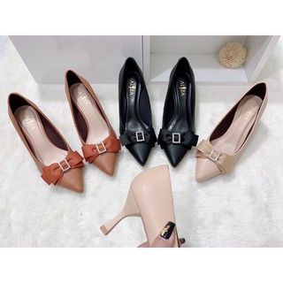 Aliza - Giày công sở phối nơ V83