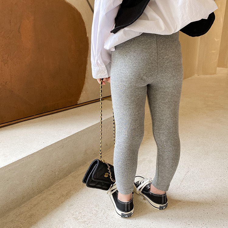 QG244 - Quần legging bé gái trơn 1 lớp sz 80-150, quần cho bé co giãn