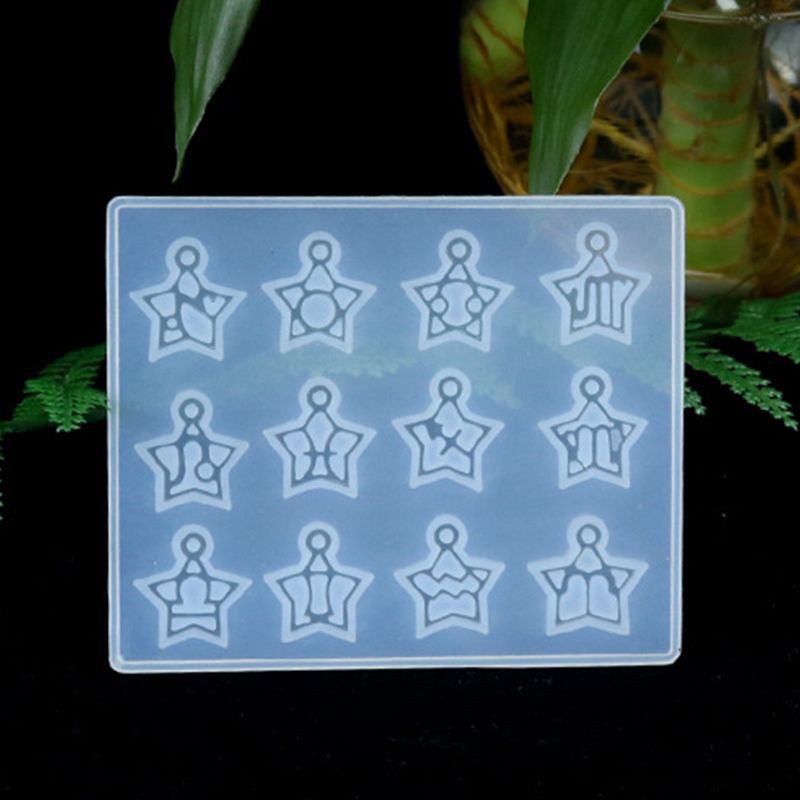 Khuôn Silicone Làm Mặt Dây Chuyền Hình 12 Cung Hoàng Đạo