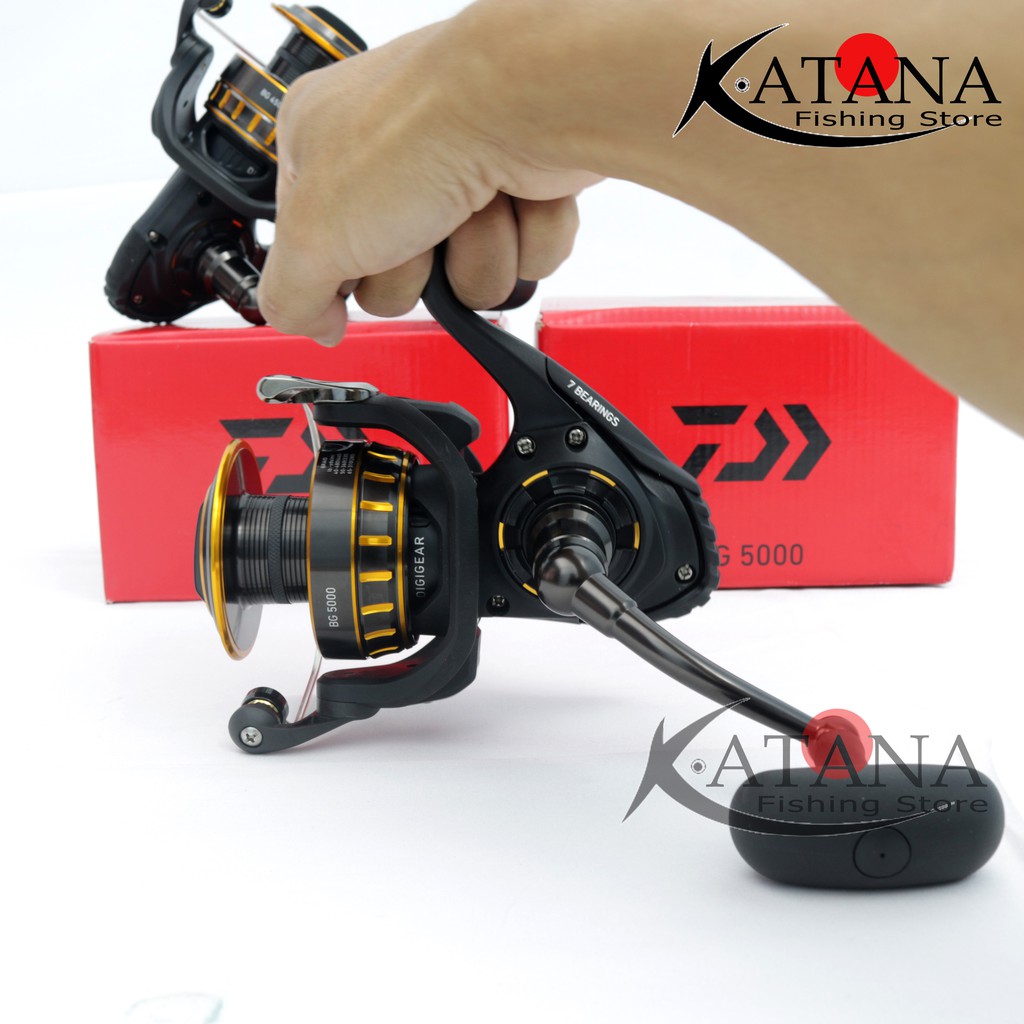 Máy Câu Daiwa BG 4500 - BG 5000 - máy câu siêu bạo lực, câu cá tra, câu biển