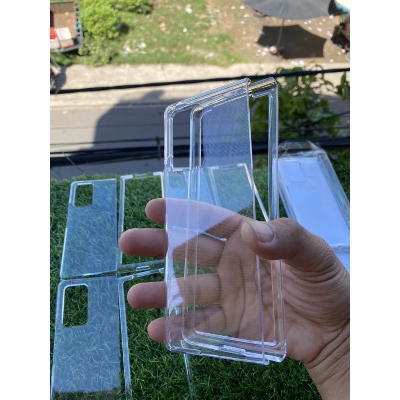Ốp 2mặt Samsung Galaxy Fold 2 cứng trong suốt không ngả màu