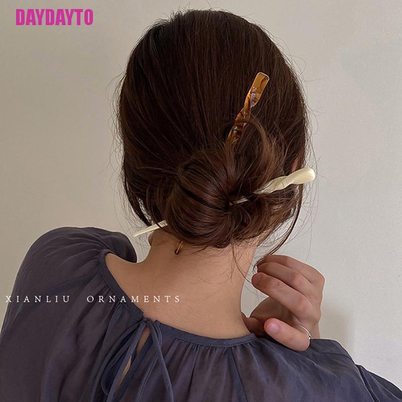 Trâm Cài Tóc Đính Đá Resin Thời Trang Cho Nữ
