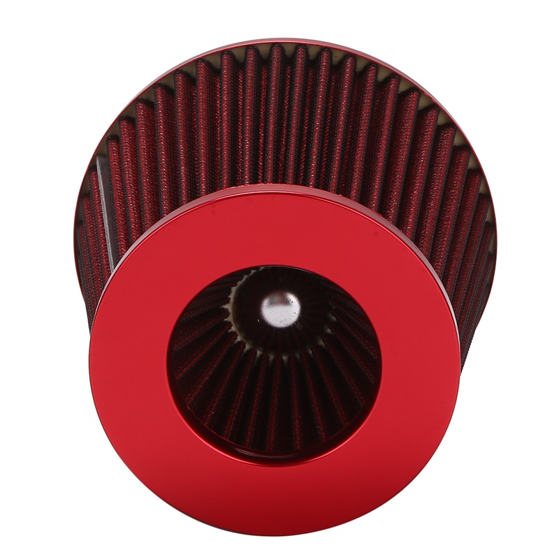 Bộ Lọc Không Khí Công Suất Cao Hình Nón Lưới Màu Đỏ Thông Dụng Cho Xe Hơi