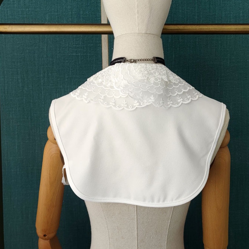 Cổ Áo Rời Thêu Ren Hoa Xinh Xắn Cho Búp Bê