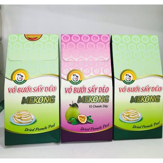 Vỏ bưởi sấy dẻo Mekong hộp 120g vị truyền thống / chanh dây/ chua cay