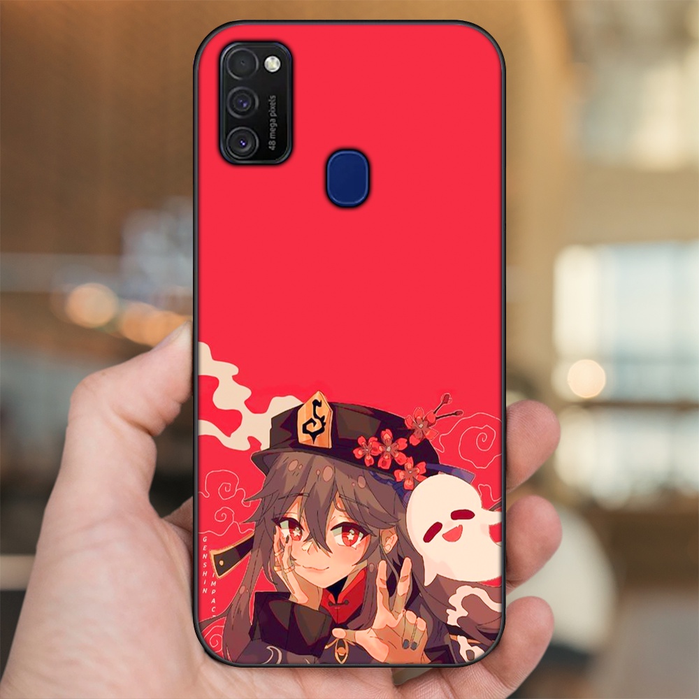 Ốp lưng Samsung M21, M30S viền đen in hình Hutao Genshin Impact