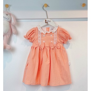 Váy thô màu cam cute cho bé gái