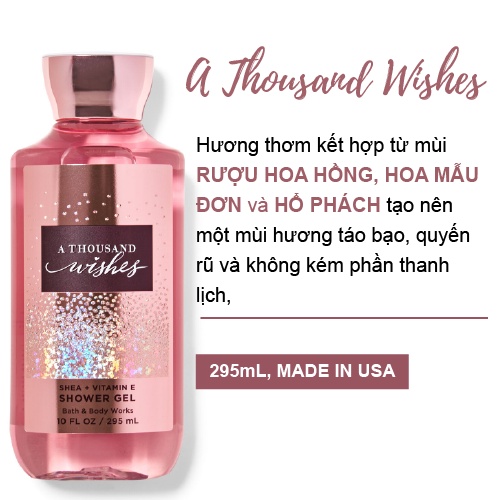 Sữa Tắm Bath & Body Works A Thousand Wishes 295ml | An Beauty Shop