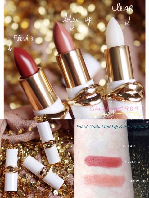 [Full set] SET SON DƯỠNG CÓ MÀU PAT McGRATH MINI SIZE LIP BALM TRIO