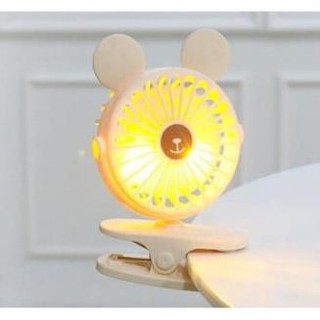 [Mã ELHA22 giảm 5% đơn 300K] Quạt kẹp mini có đèn phát sáng