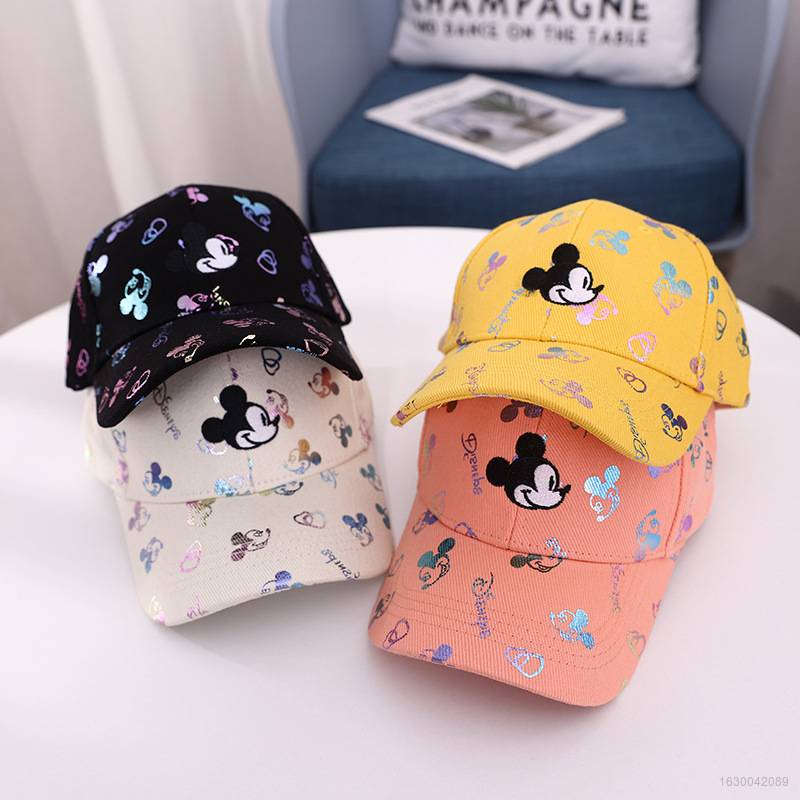 DISNEY Mũ Lưỡi Trai Hình Chuột Mickey Dễ Thương Cho Bé 2-4 Tuổi