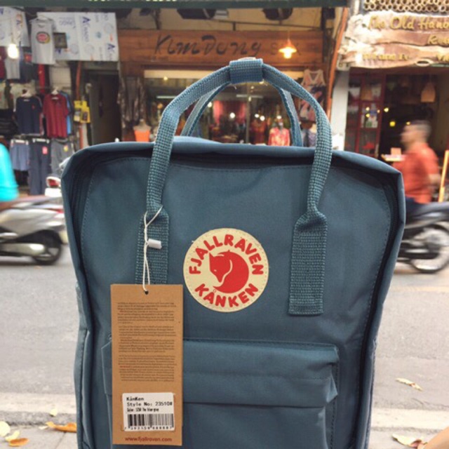 Balo Kanken Classic( xanh dương ,xanh dương quai hồng)