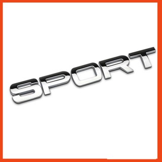 {Hàng chính hãng} Decal tem chữ inox Sport dán đuôi xe ô tô G100505
